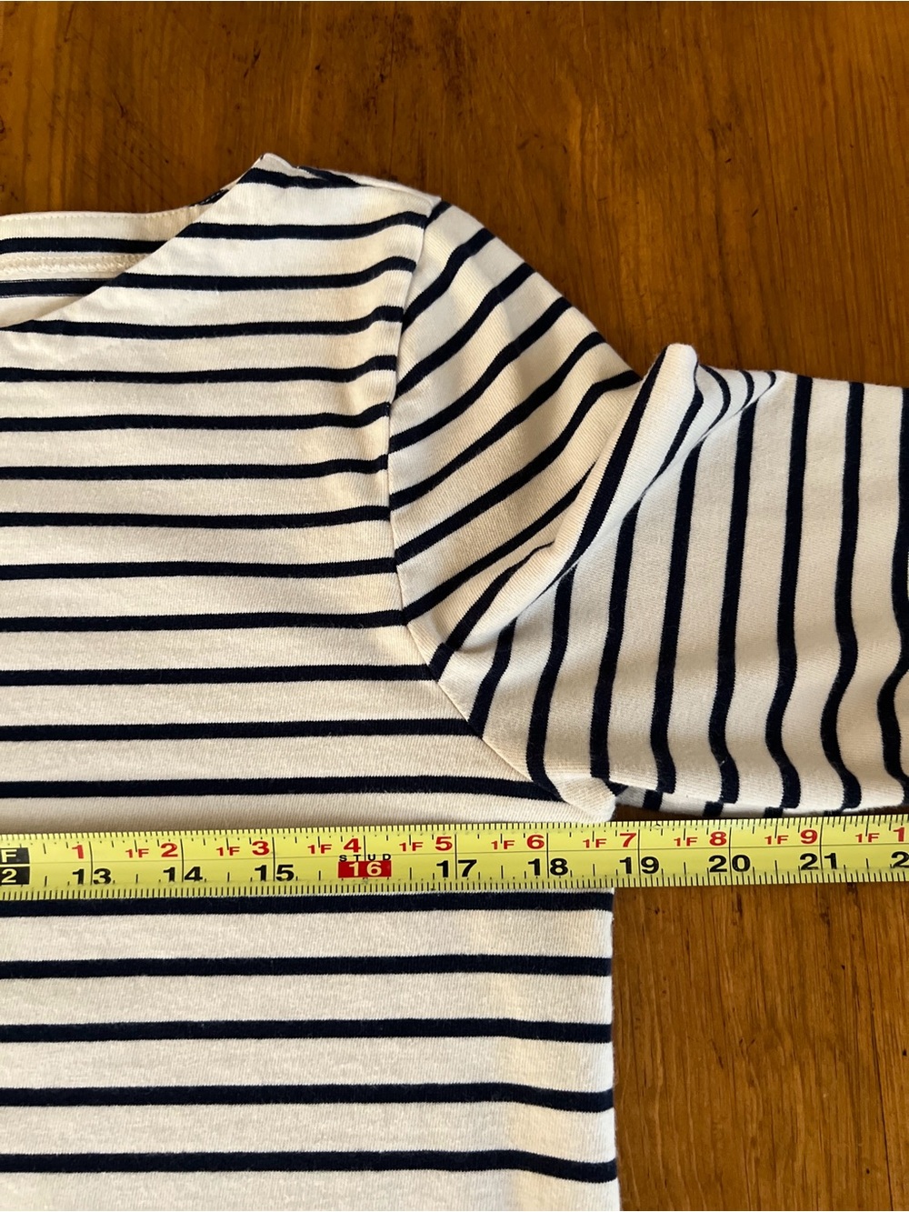 J. Crew Breton Style Strip Jersey Tee - Picture 7 of 9